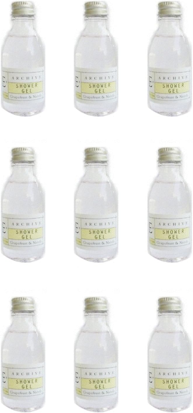 Archive Essentials Grapefruit & Neroli Shower Gel 45ml, Set of 9
