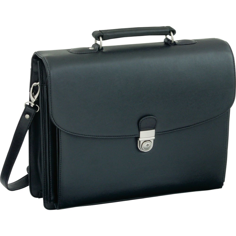 ALASSIO 92011 - Aktentasche FORTE, aus Lederimitat, ca. 40 x 33,5 x 13 cm, schwarz