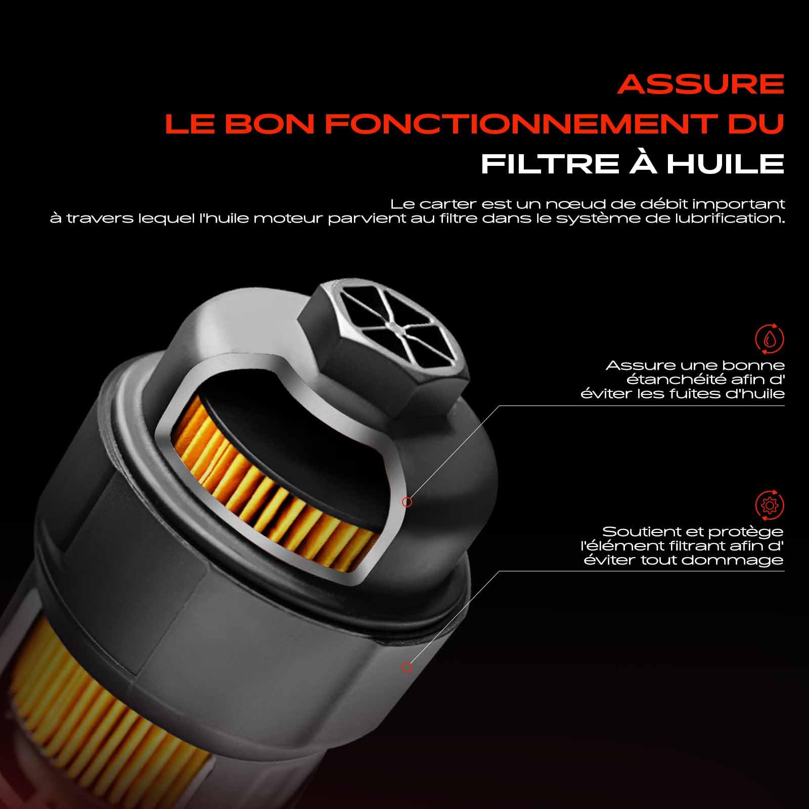Frankberg Boîtier de filtre à huile 11421713838