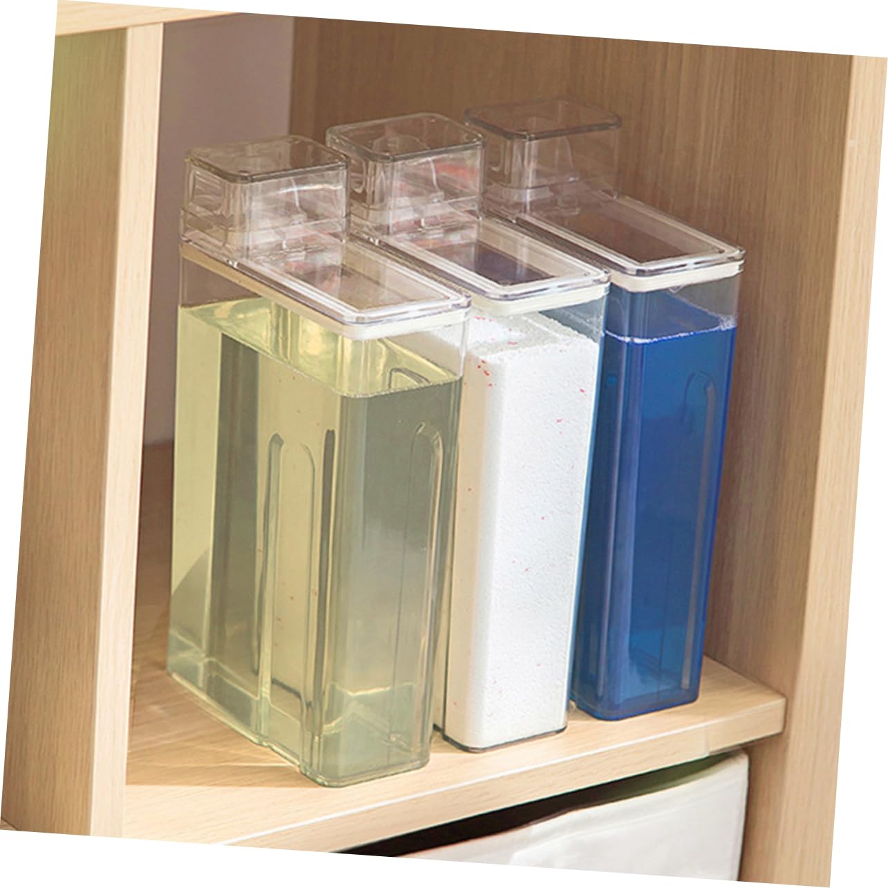 Cubo De Loción Rellenable Transparente 2 Piezas Gran Capacidad Plástico Seguro para Detergente Líquido Uso Doméstico y Hotel Depósito para Almacenamiento De Lavandería