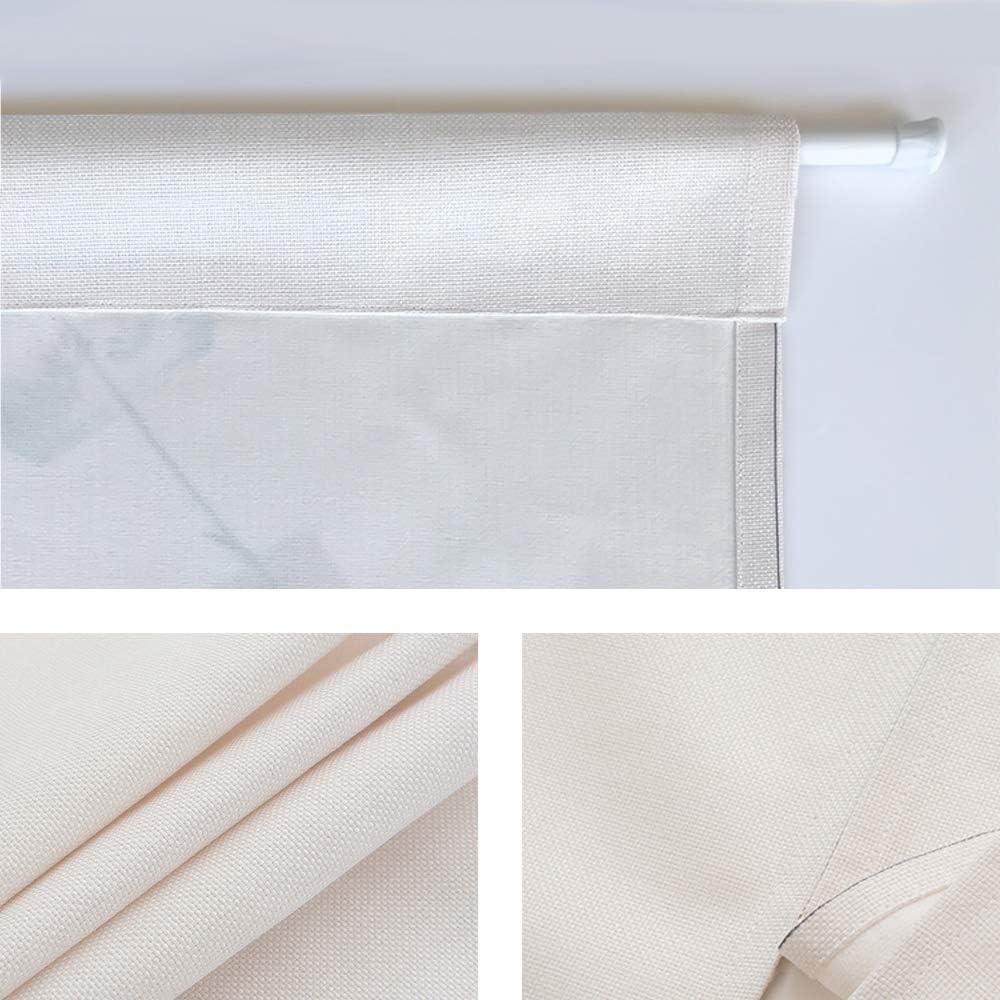 Tenda Giapponese Noren Con Fiori In Lino Di Cotone – 85x140 Cm, Divisorio Per Porta E Cucina - 3