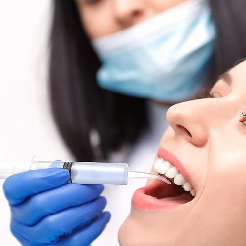 Miniatura 4 de Healifty Paquete de 4 jeringas dentales, jeringas desechables de 0.4 fl oz para riego dental con punta curvada para cuidado dental oral