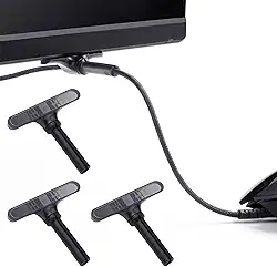 TALONGAMES Mini Bungee PC, 3 Unidades, Preto, Policarbonato, Moderno, Cabo de Mouse Elástico, Super Compacto, Gerenciamento de Cabo, Mouse Bungee