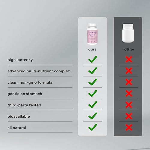 Miniatura 6 de Glicinato de magnesio 90 cápsulas  Alivio del estrés de alta absorción, sueño, nervio muscular, corazón y apoyo al metabolismo