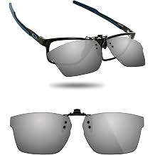 Fiskr Polarized Clip-On Sunglasses Flip Up Anti-Glare UV Protection Glasses for Oakley Metalink OX8153 55mm