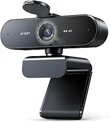 EMEET Webcam NOVA 4K para PC - Ultra 4K HD, foco automático PDAF, microfones com cancelamento de ruído duplo, FOV de 73°, correção automática de luz, USB-A, capa de privacidade, ideal para reuniões de