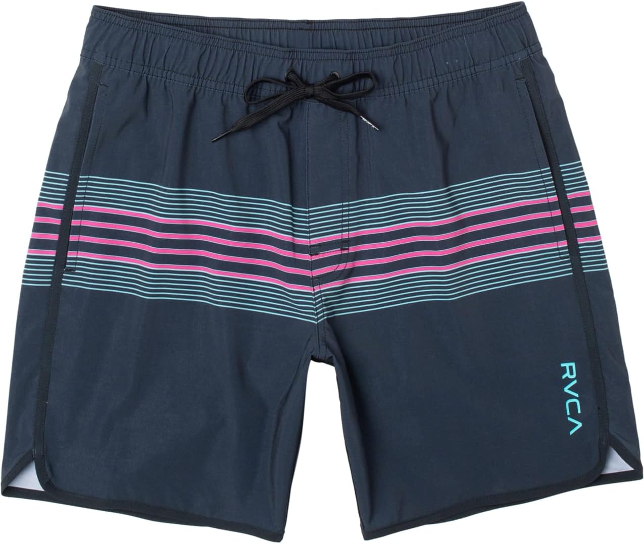 RVCA Eastern Elastic Shorts Black Stripe Small