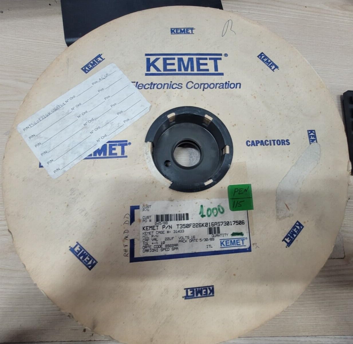 Generic (1 PC) T350F226K016AS KEMET Compatible with CAP TANT 22UF 10% 16V RADIAL