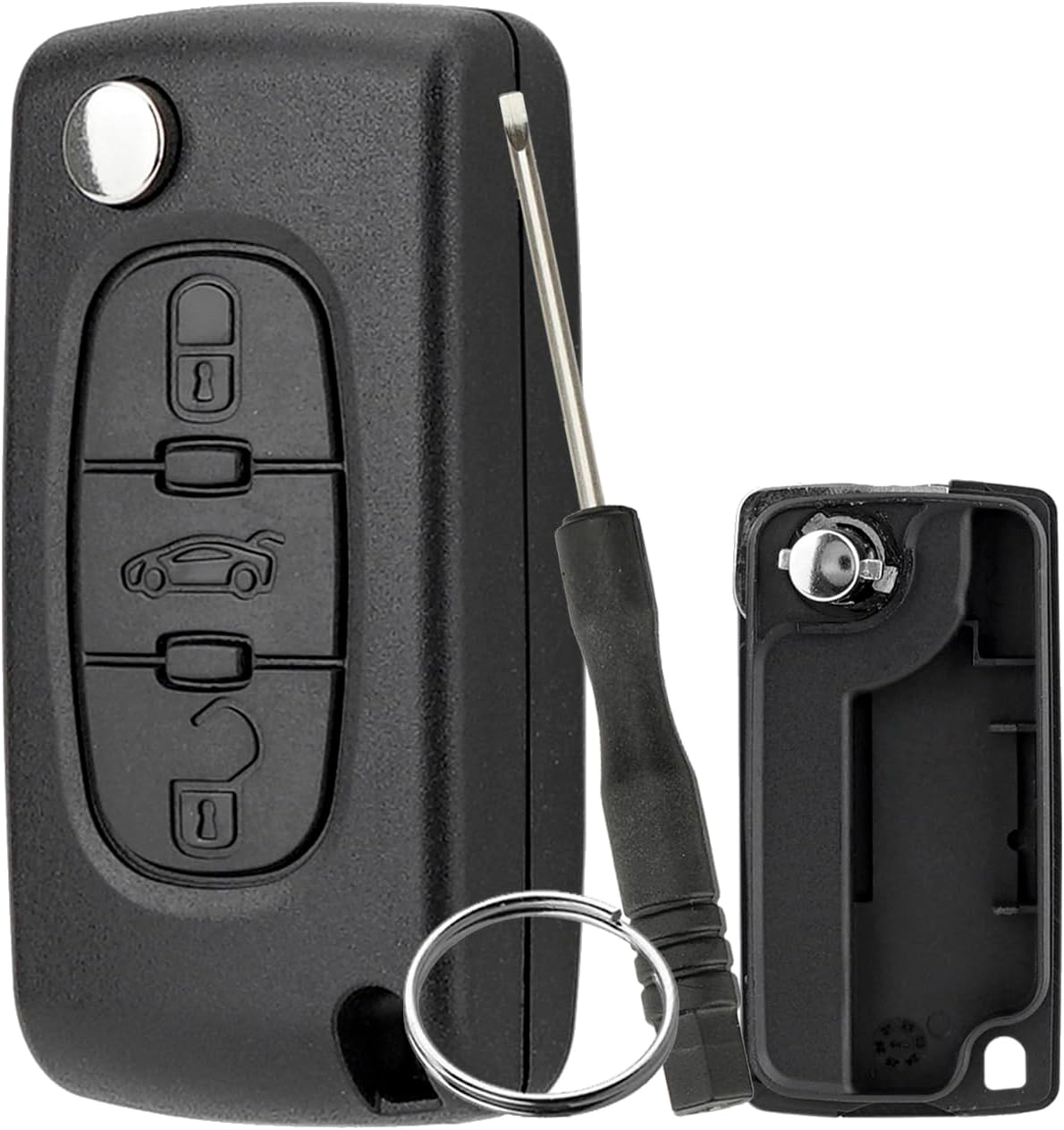 YONGYAO - Cubiertas Cromadas Para Manillas De Puerta - Compatible Con Peugeot 207, 308, 407 Y Citroën C4, C6