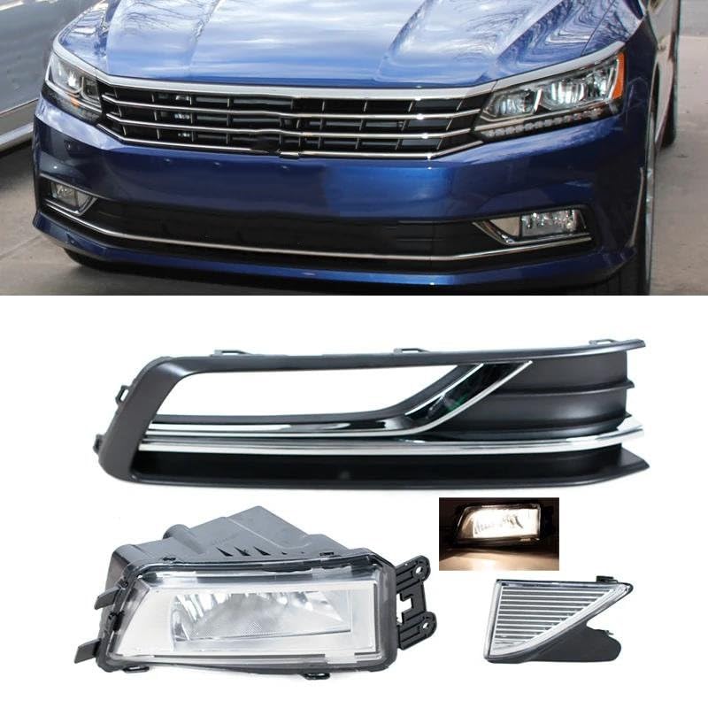 Feu avant antibrouillard gauche avec ampoule pour calandre VW Passat B7 B5