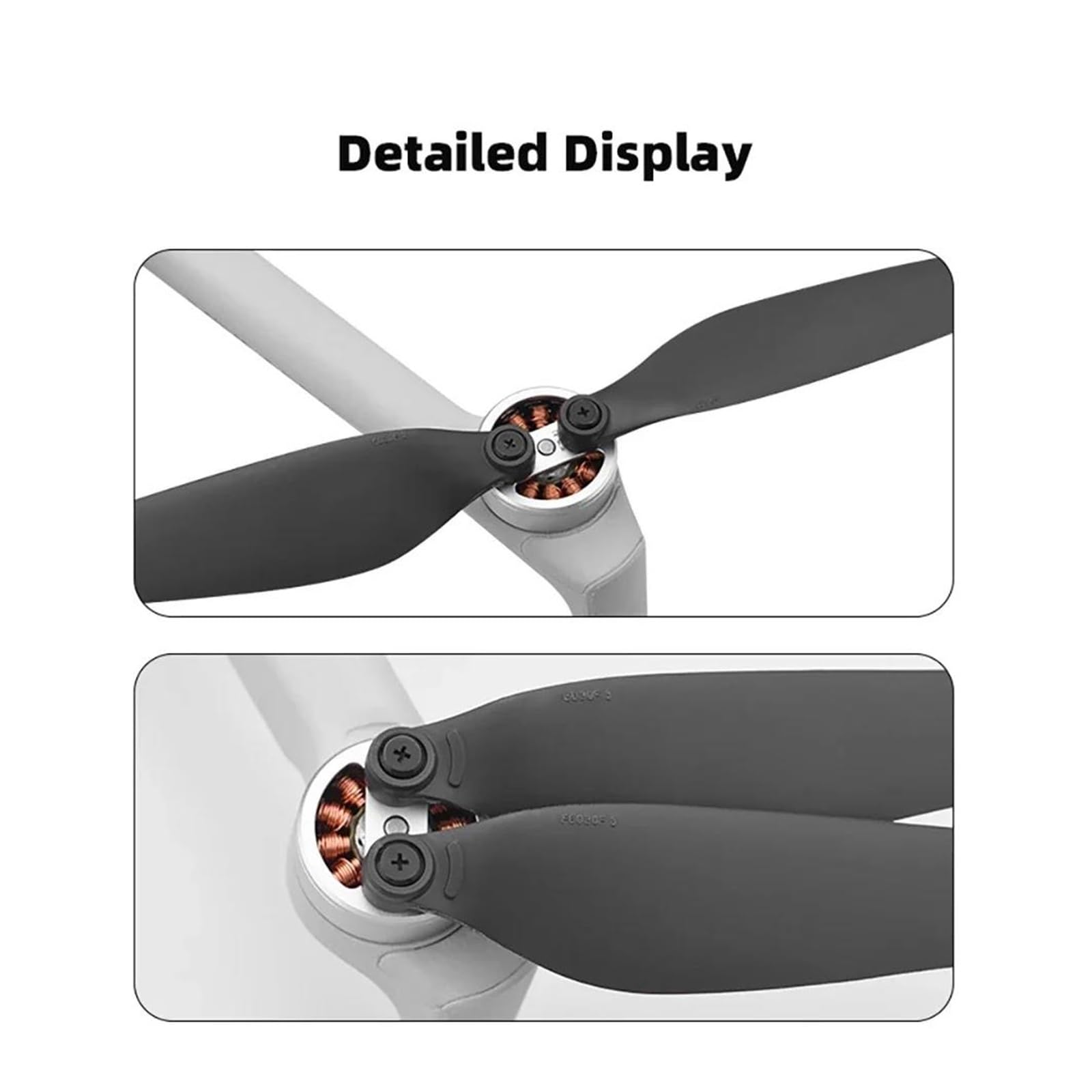 Hélice De Rc Drone Lot de 4 Paires d'hélices de Rechange pour Drone pour DJ&I pour MI&NI 4 Pro 6030F, pales légères, Ventilateurs, pièces de Rechange(4pcs)