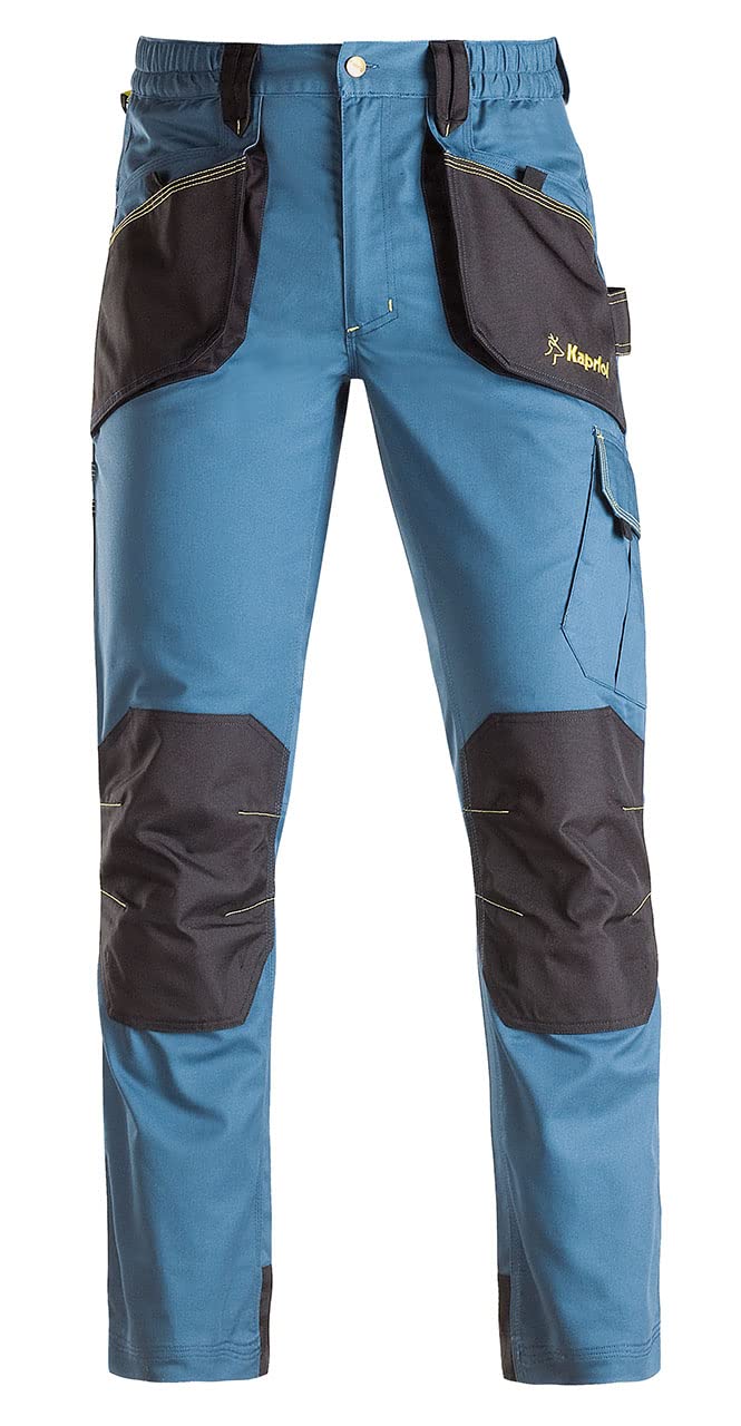 KAPRIOL Slick - Pantaloni da Lavoro robusti e Resistenti, vestibilità Regolare, Colore: Avio/Nero