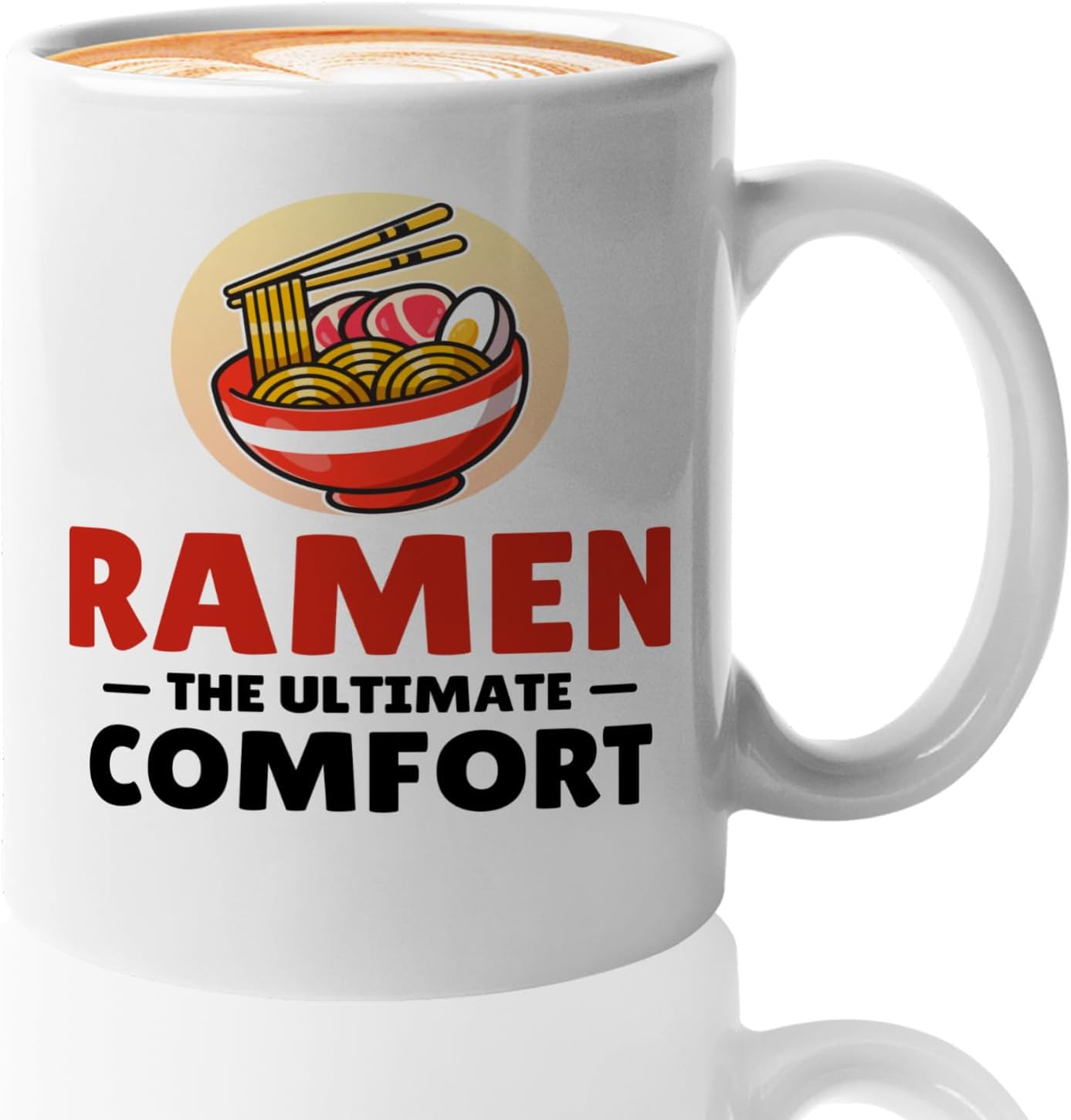 Ramen Lover Coffee Mug 11oz White -The ultimate comfort - Food Lovers chicken pumpkin vegan pantry spicy noodles