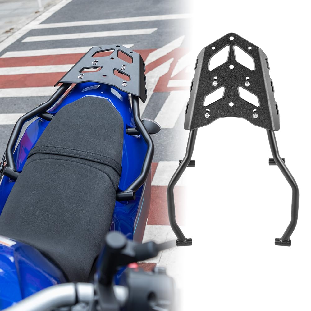Portaequipajes Trasero para Moto Tenere 700, Barra de Estante extendida, Kit de Placa de Soporte de Montaje Superior, Barra de Agarre para Pasajero, Asiento Lateral para Tenere700 2018-2024