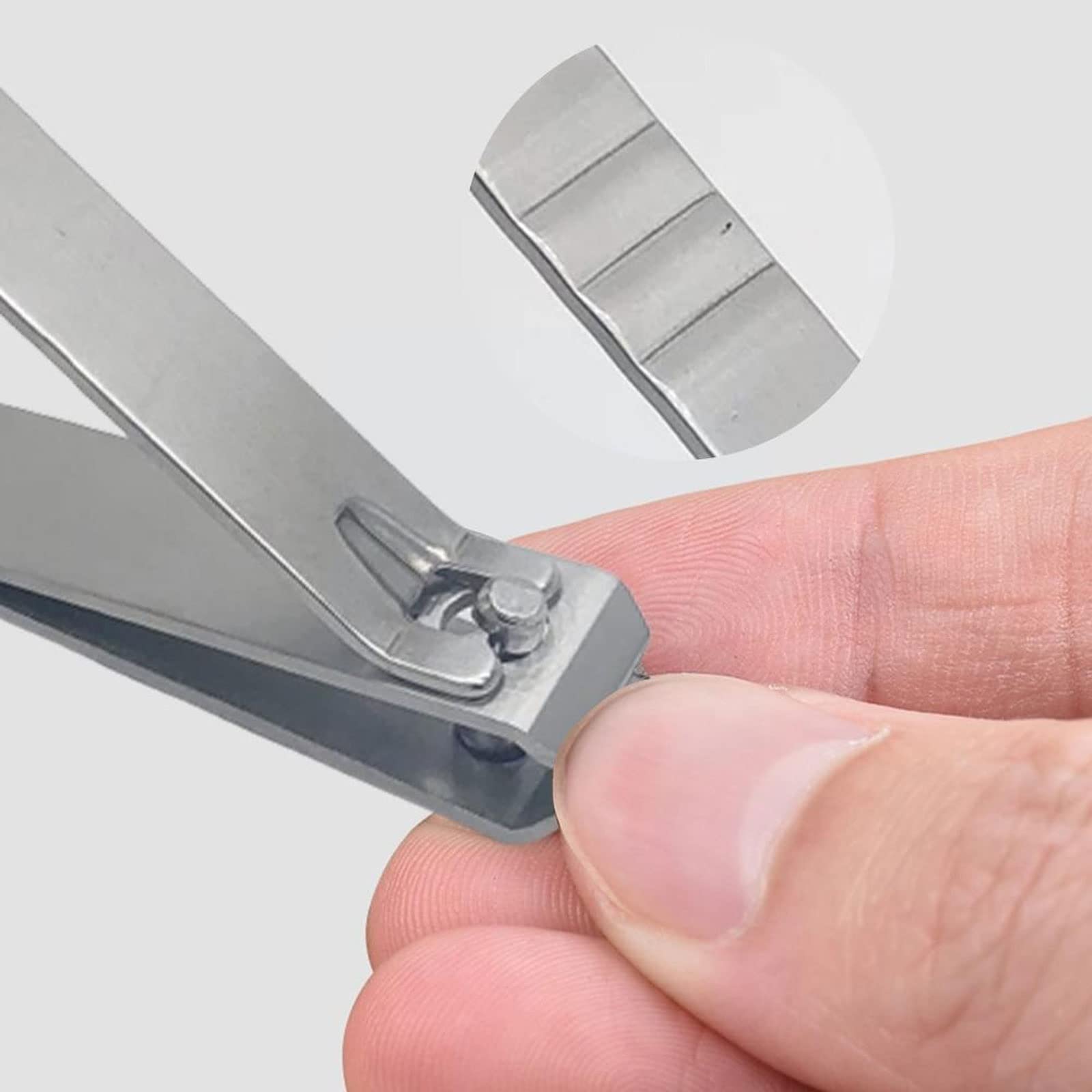 Nagelknipser, gerader Mund, Stahl-Nagelmaniküre for Nagel-Pediküre, Nagelhautzange, Cutter, Pflegetrimmer