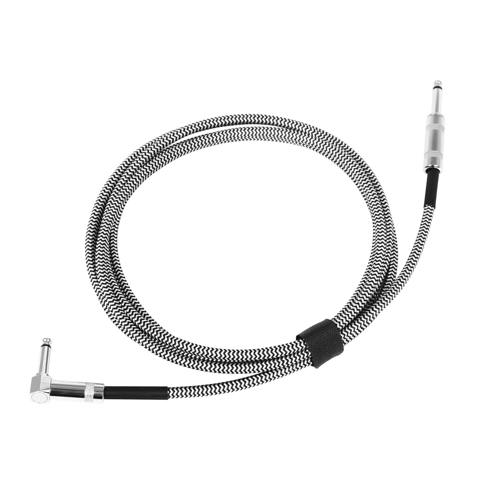 Cavo Audio Per Chitarra Cavi Per Chitarra Elettrica Linea 300 Cm Riduzione Rumore Connessione 6,35 Mm Parte Basso Schermato Intrecciato(White)