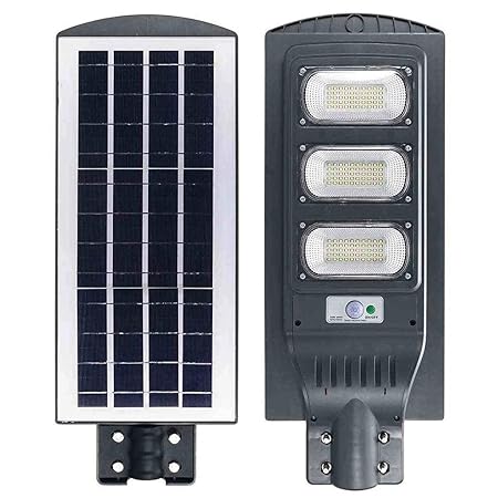 LUMENSY Solar LED Street Light All in ONE Solar Street Light with Motion Sensor, Day-Night Sensor 90watt