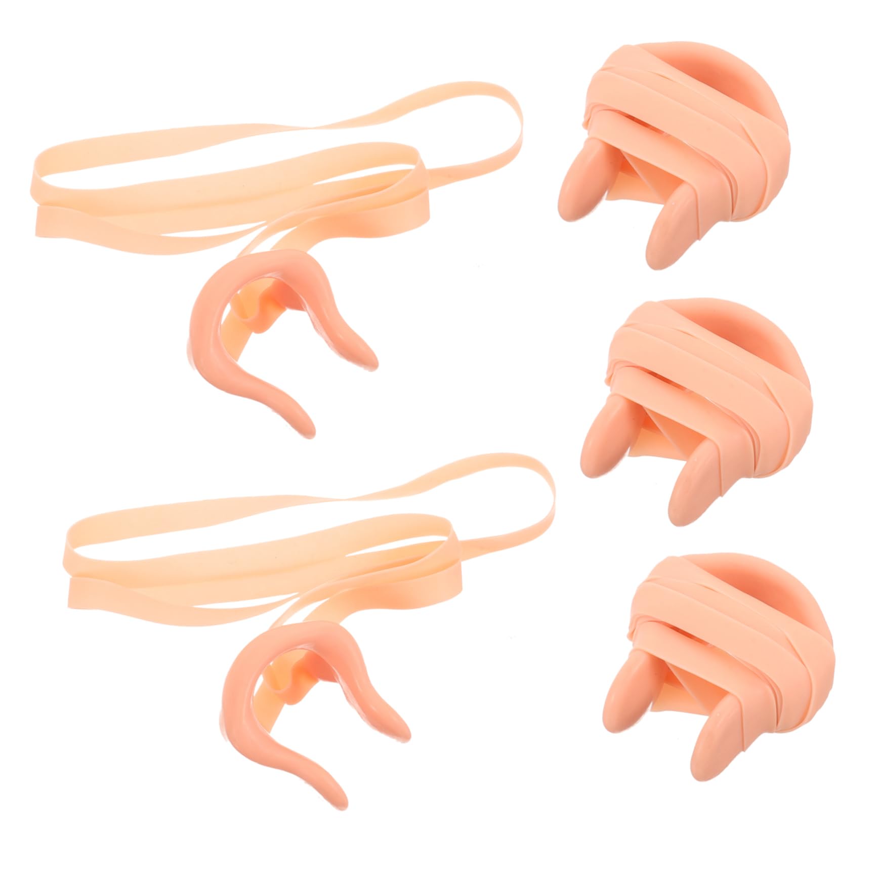 Mipcase 5Pcs Silicone Swimming Nose Clip with Strap Comfortable Nasal Splint for Adults and Durable Swim Accessory for Pool and Water Sports