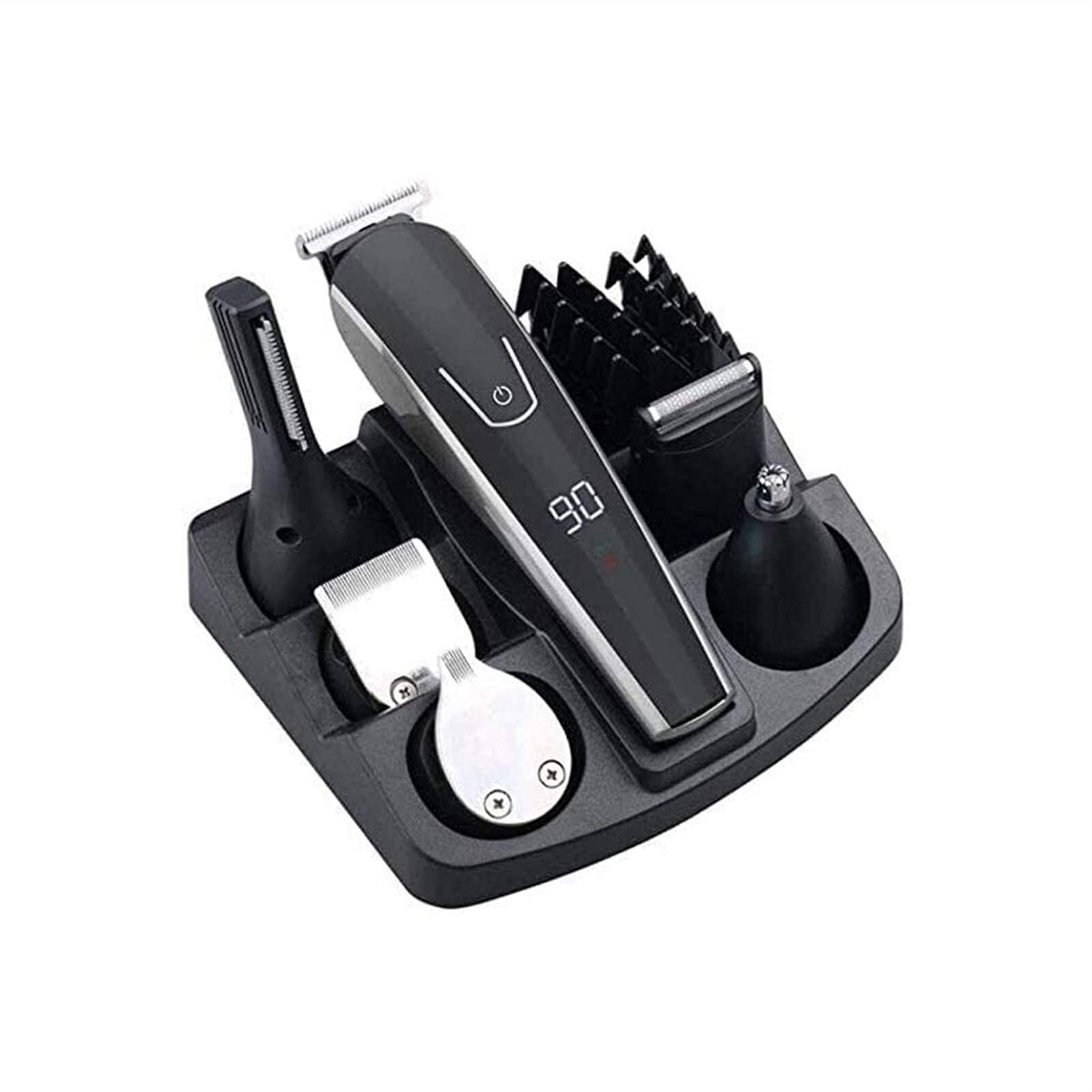 Tagliacapelli Kit regolabarba for Uomo Tagliacapelli Senza Fili Tagliacapelli Kit toelettatore Tagliacapelli Impermeabile USB Ricaricabile 6 in 1