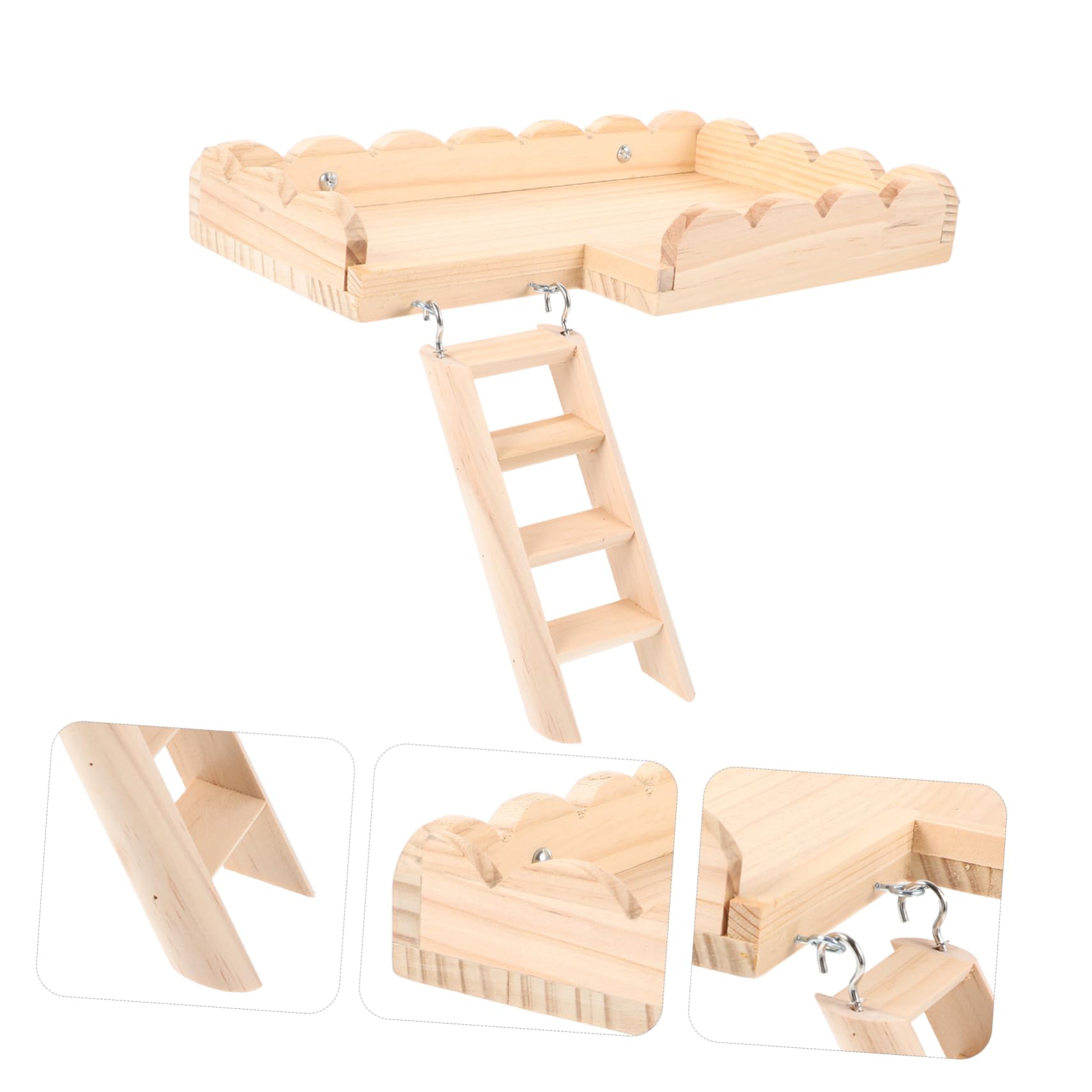 TOYANDONA Plattformspielzeug für Hamsterkäfige Kletterleiter für Kleintiere Zubehör für Kleintierkäfige Geeignet für Hamster Rennmäuse und Andere Kleintiere Beißsichere Plattform