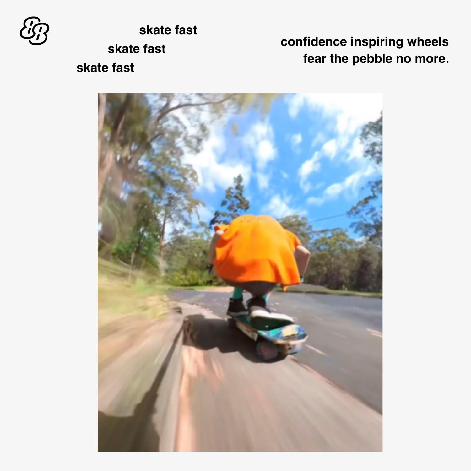 McFly Roues de longboard 86 mm – pour LDP, Cruising, Eboard, Downhill, Skateboards électriques.