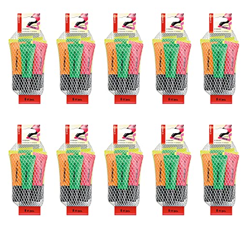 STABILO - Textmarker - NEON - 10x 8er Pack - 4 x gelb, 2 x grün, 1 x orange, 1 x pink