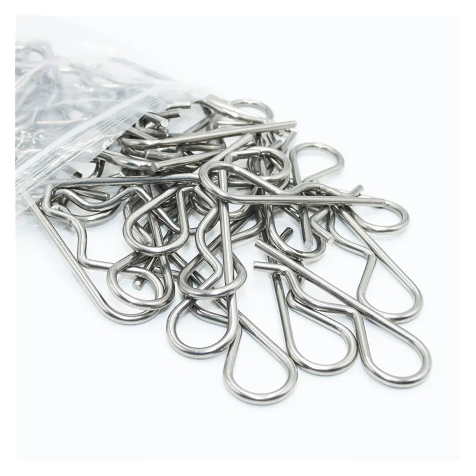 80 Pz 304 In Acciaio Inox Perno Di Metallo Spille Tipo B M1-M5 Coppiglia Onda Anello Sicurezza Carta Tornante Meccanico Bullone R Per Automotive(M3x65mm)