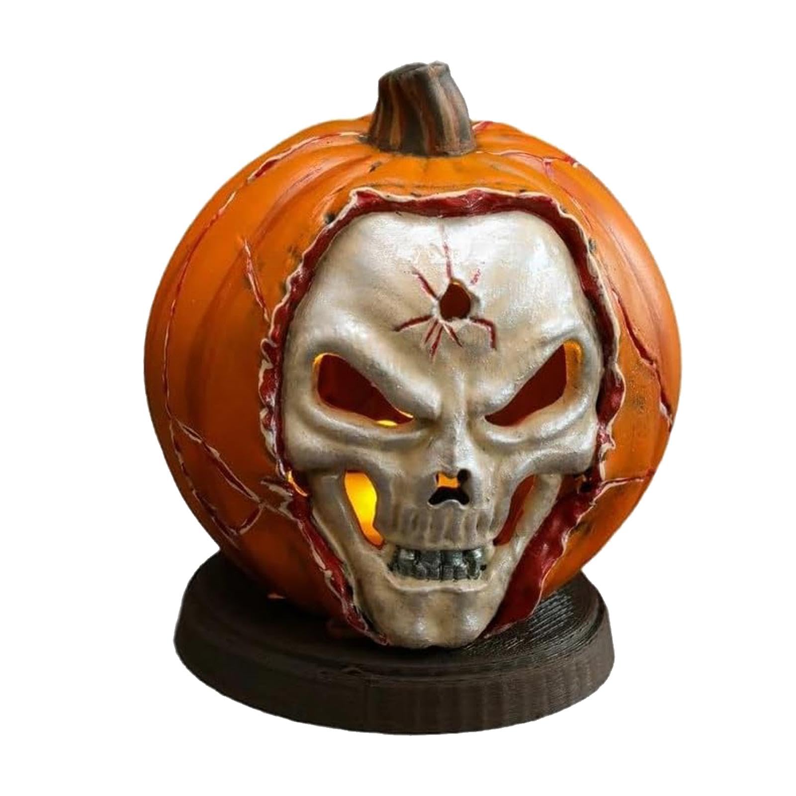 Ornement de crâne d'Halloween durable pour remplacer le plastique jetable de vos fêtes