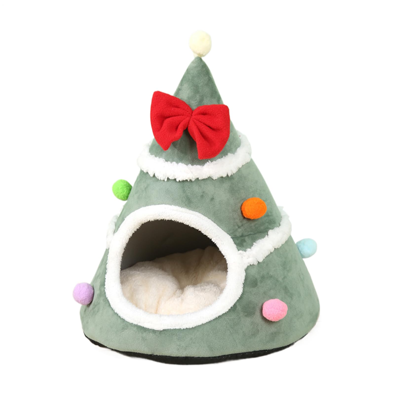 Maison de Noël d'intérieur pour chat : finis les lits froids et difficiles à laver