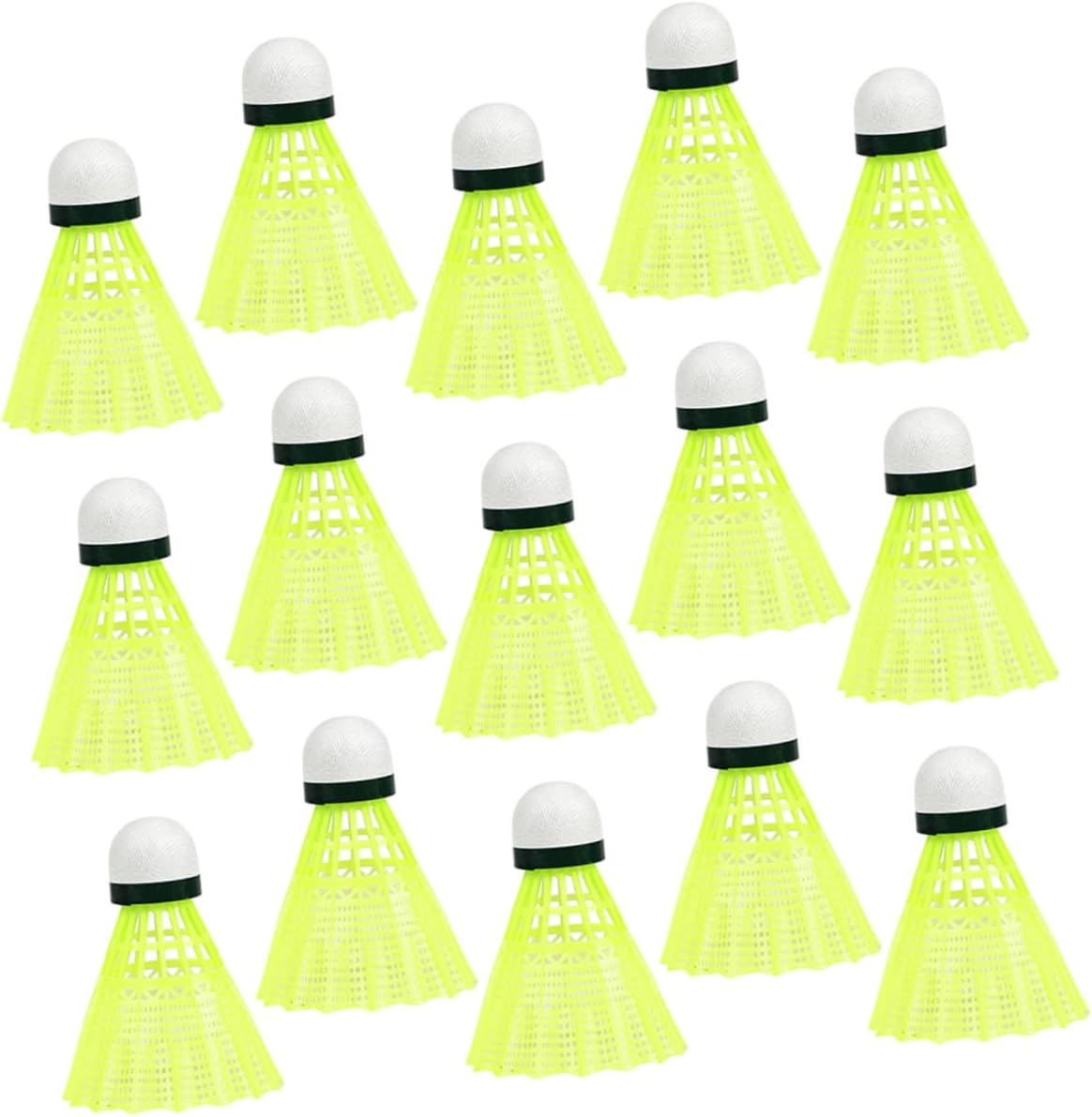 balacoo 24Pcs Badminton Shuttlecocks for Students Yellow Birdies for Outdoor Training Matches Lightweight and Versatile Shuttlecock Sports for Reliable Use