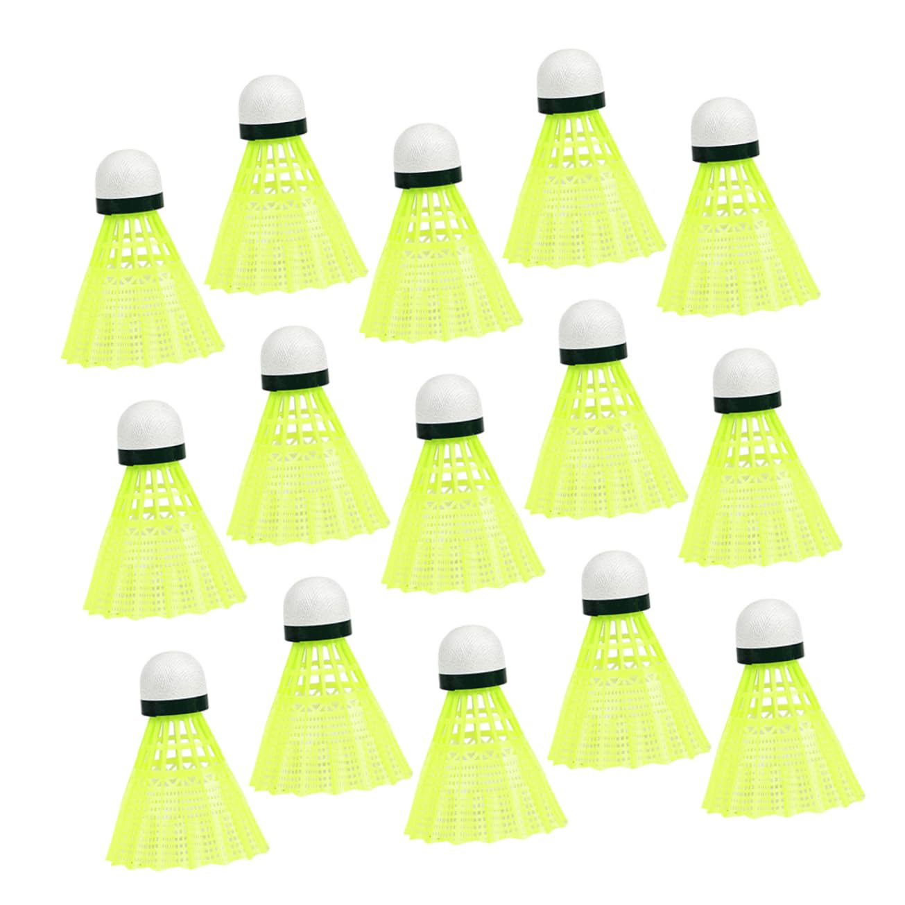 balacoo 24Pcs Badminton Shuttlecocks for Students Yellow Birdies for Outdoor Training Matches Lightweight and Versatile Shuttlecock Sports for Reliable Use