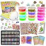 ¡Los encantos del kit de manualidades DIY Slime son un juguete perfecto para aliviar el estrés para niños y niñas!