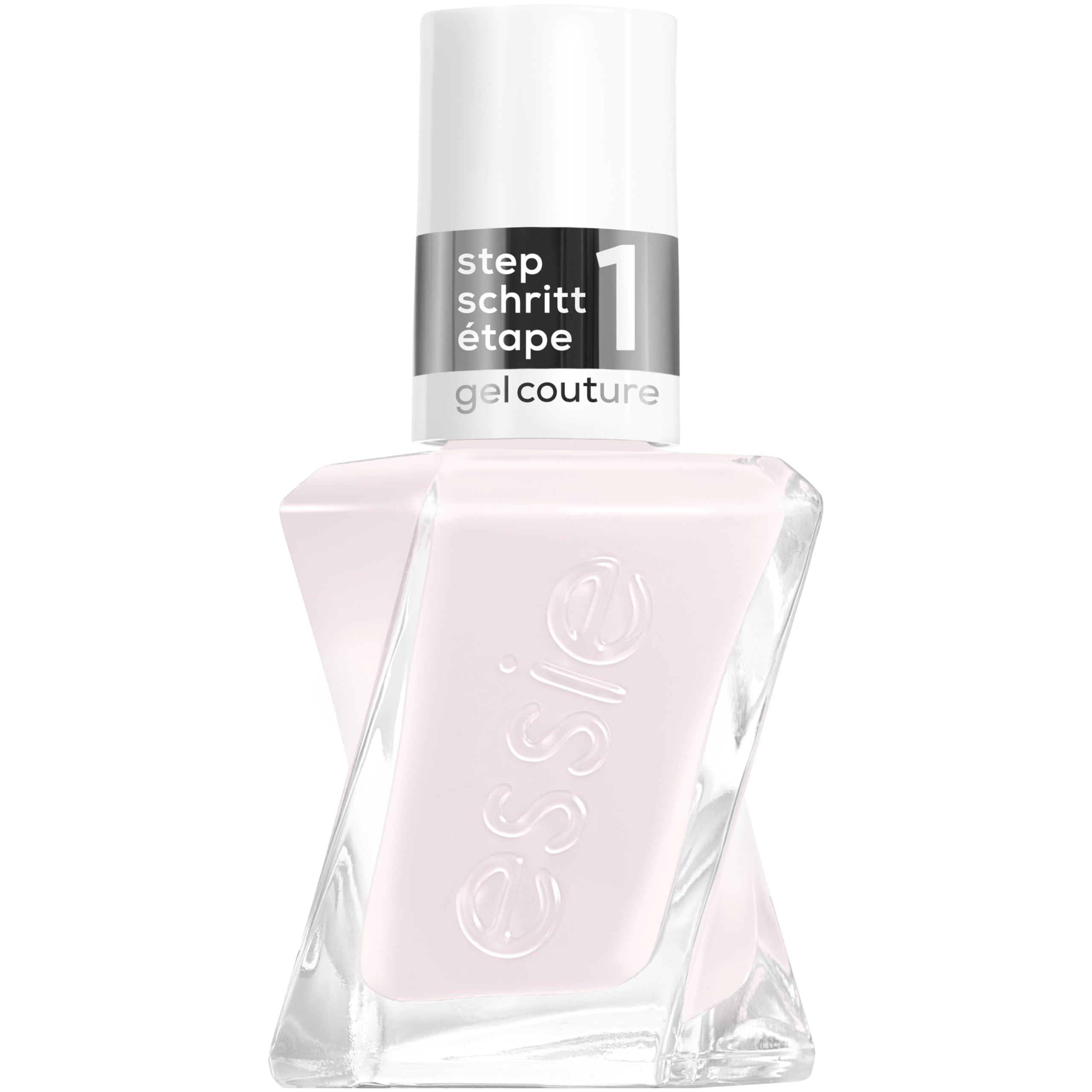 Essie Gel Couture Gel-Like Nail Polish, Longwear, Alabaster White Nail Polish With Pink Undertones, Smoothes Everything Over With A Touch Of Cool, Pre Show Jitters