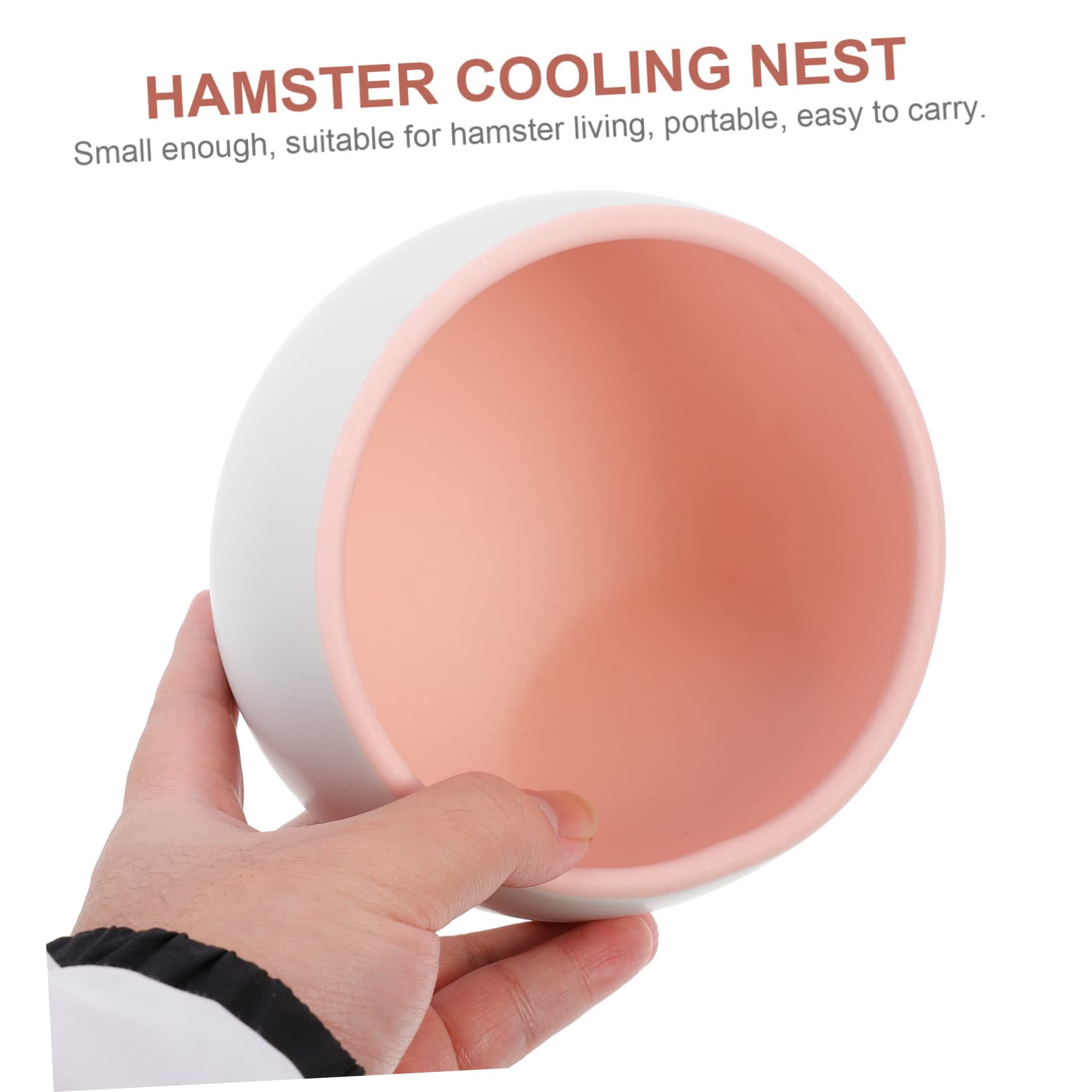 Kreatives Keramiknest für Hamster aus Robustem Material Modisches Hamsterhaus mit Tragbarem Design als Kühlhaus im Kleinen Käfig