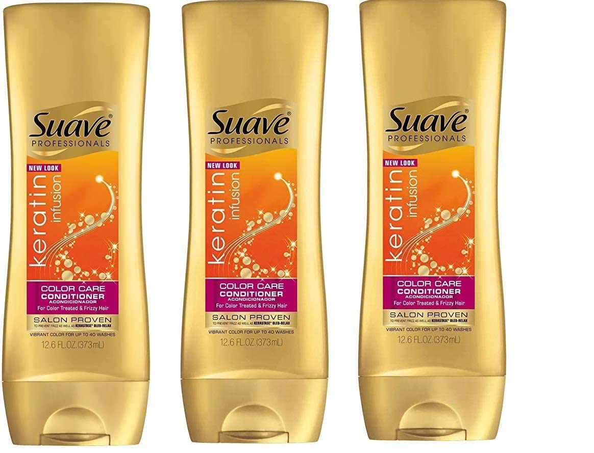 Suave Conditioner Keratin Infusion Color Care 12.6 Ounce (Pack of 6)