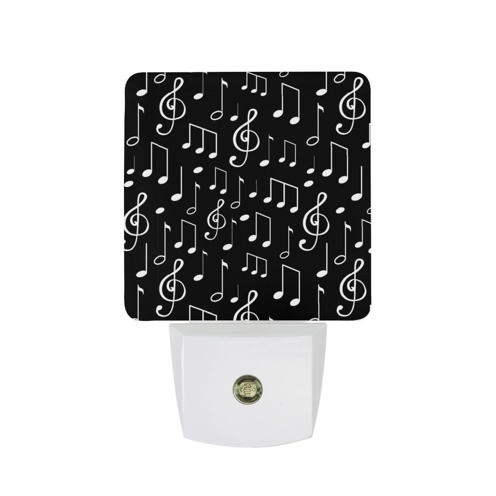 Nqrxadcrt Style Music Notes Notation Sketches Night Light Plug In Wall Lights Bedside Lamp Bedrooms Home Hallways Decoration