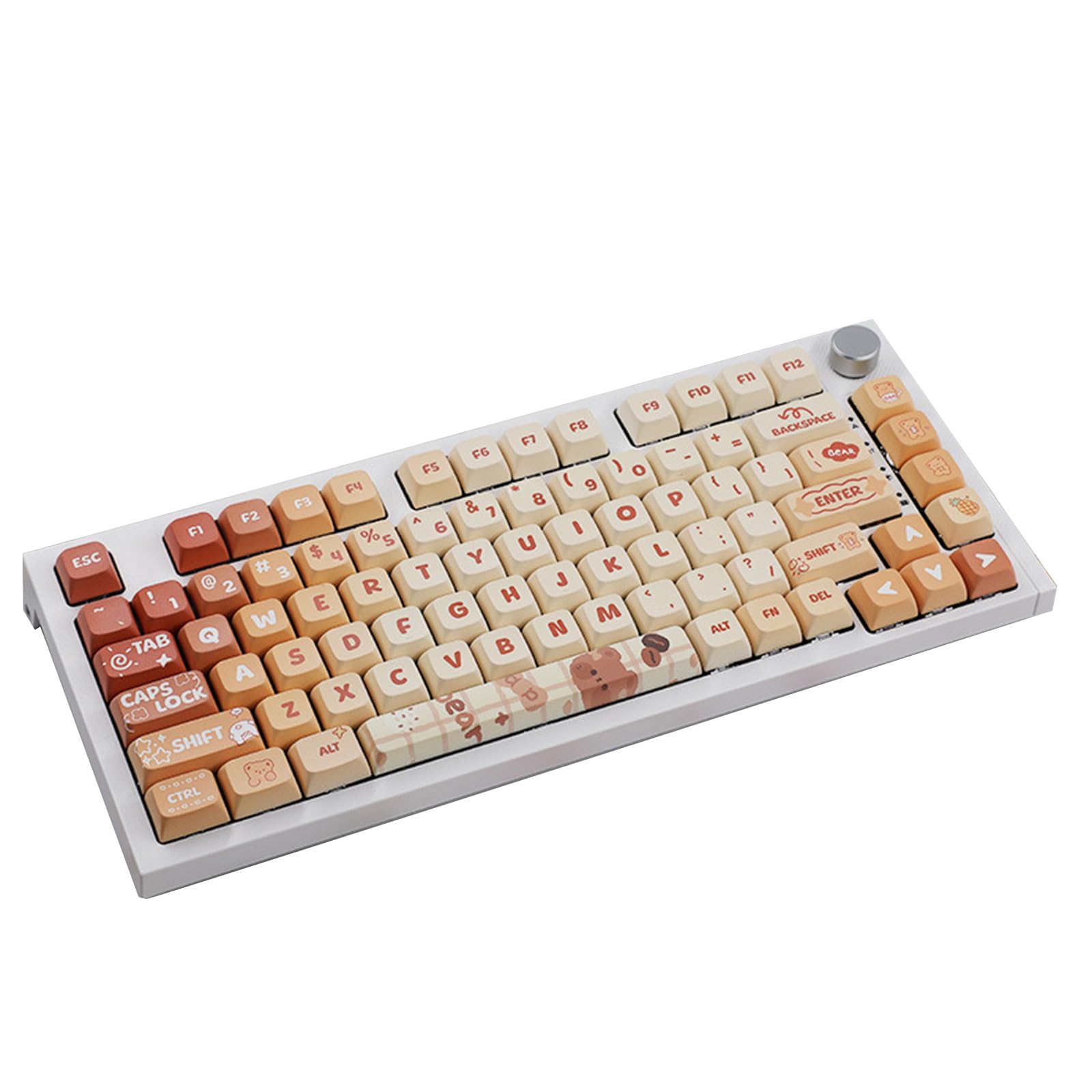 133 Keys Mechanical Keyboard Keycaps Cute Bear XDA Height PBT