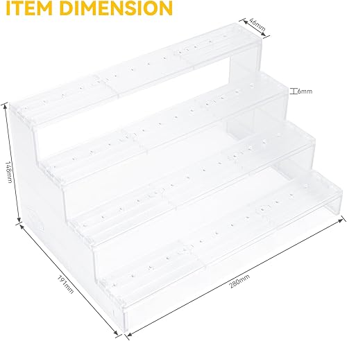 Miniatura 8 de Star Was Black Series - Soporte para figuras de 6 pulgadas para exhibición, estante de figuras de acción con clavijas flexibles para organizador de