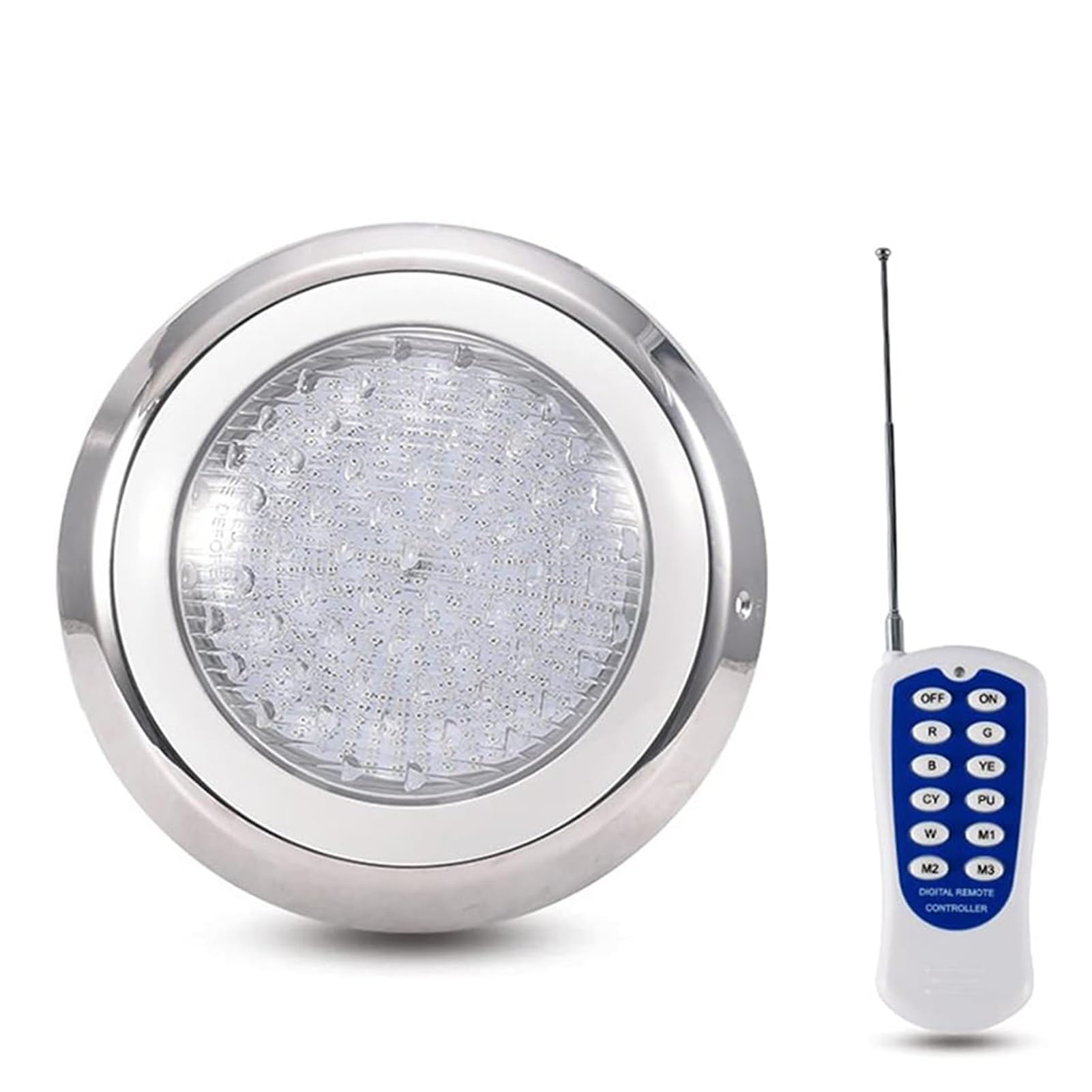 Luce A Fontana Subacquea Ad Anello A LED - Faretti Piscina, Luci da Piscina Subacquee 12V, Luce Fontana Ad Anello Impermeabile IP68, A Cambio Colore RGB(45W)