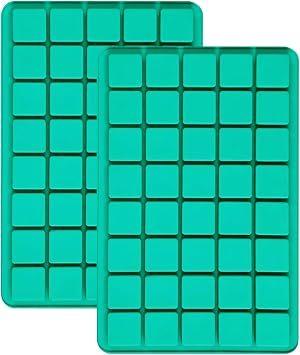 YXHZVON 40 Cavities Square Silicone Moulds 2Pcs Small Cavity Chocolate Mold