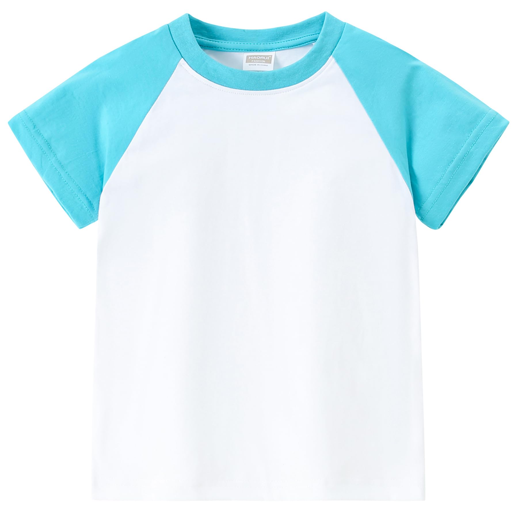 AIWUHE Toddler T Shirts Cotton Summer Tshirts Boys Girls Basic Tee Undershirts Short Sleeve Clothes Crew Neck Shirts 2-7Y
