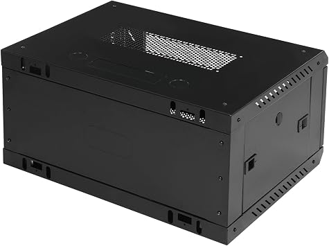 4U Network Server Data Cabinet Rack,Wall Mount Network Server Cabinet Enclosure Rack Black W/Lock Door (4U,23.62 * 17.72 * 9.45In)