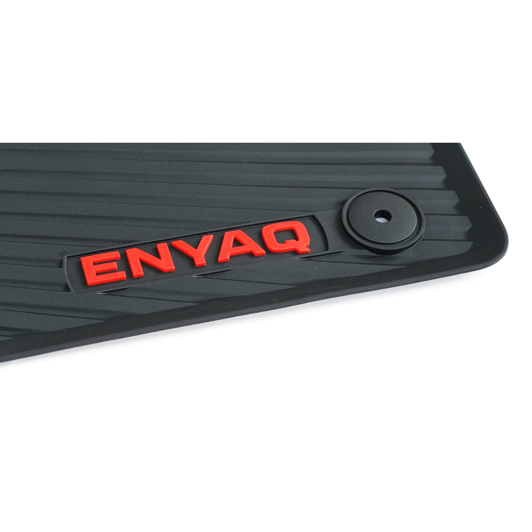Rubberen matten geschikt voor Skoda Enyaq (alle) rubberen matten zwart 4-delig geurneutraal - modern honingraatdesign Rubberen matten geschikt voor Skoda Enyaq (alle) rubberen matten zwart 4-delig geurneutraal - modern honingraatdesign