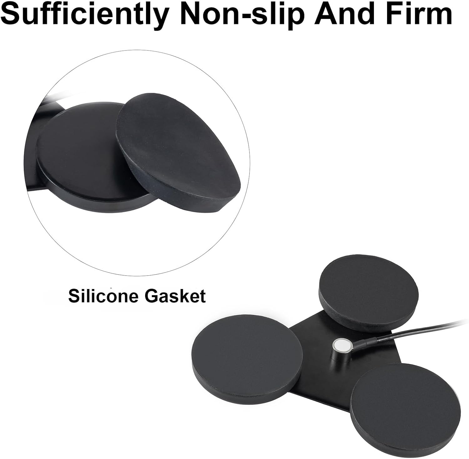 Heavy Duty 8.8inch Triangle Super Strong Magnetic Base Mount SO-239 Connector with 16.4FT Cable PL-259 Plug for Car Bus Mobile CB Ham Base Station Radio Truck Marine UHF VHF Radio Antenna, Eifagur