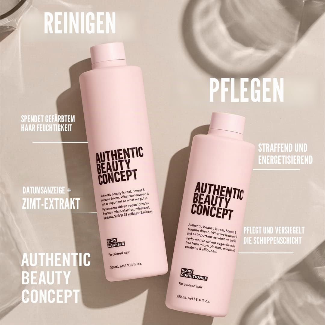 Authentic Beauty Concept Glow Conditioner | Color Treated Hair | Hydrates Color-Treated Hair | Vegan & Cruelty-free | Silikonfrei | 200 ml