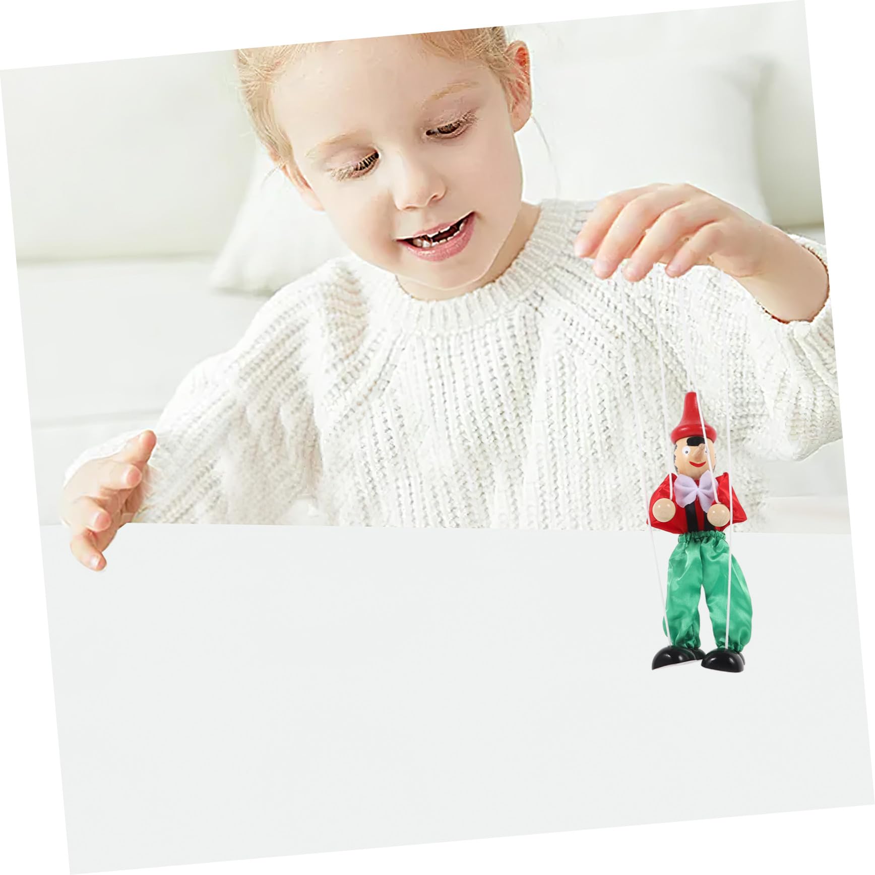 SUPVOX Marionette Puppet Toys String Puppet for Boys and Girls Creative Marionettes Wooden People Figures Play - Image 4