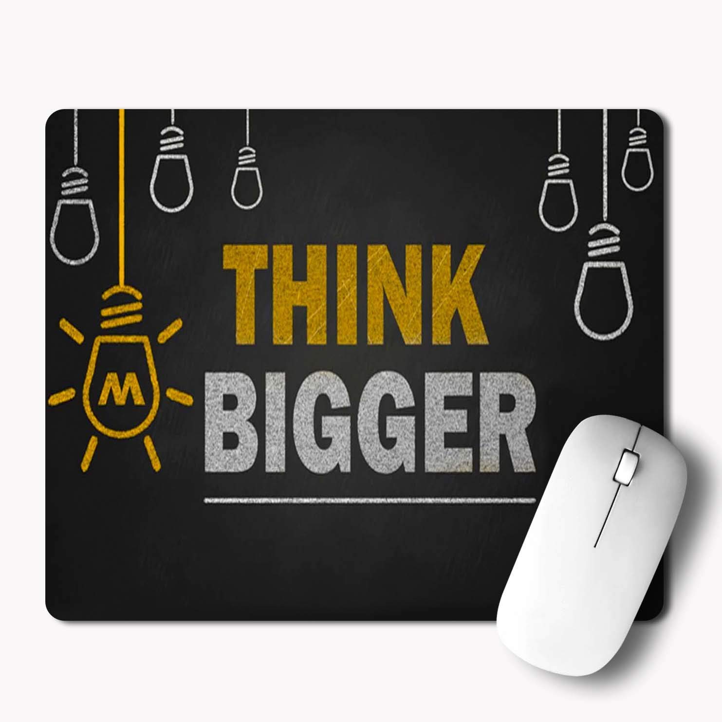 MM9E Non-Slip Think Bigger, Motivational Quotes Printed Mouse Pad for Gaming Computer, Laptop, PC Mouse Pad (Multicolor) (B08P55G6M8) Amazon Price History, Amazon Price Tracker