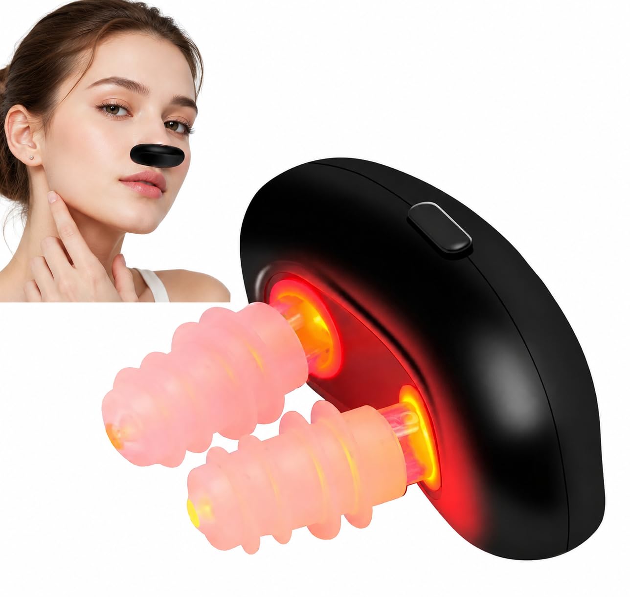 Red Light Nasal Therapy Device, Portable Relief Red Light Therapy Instrument for Nose, Nasal Soothing Device-image-17