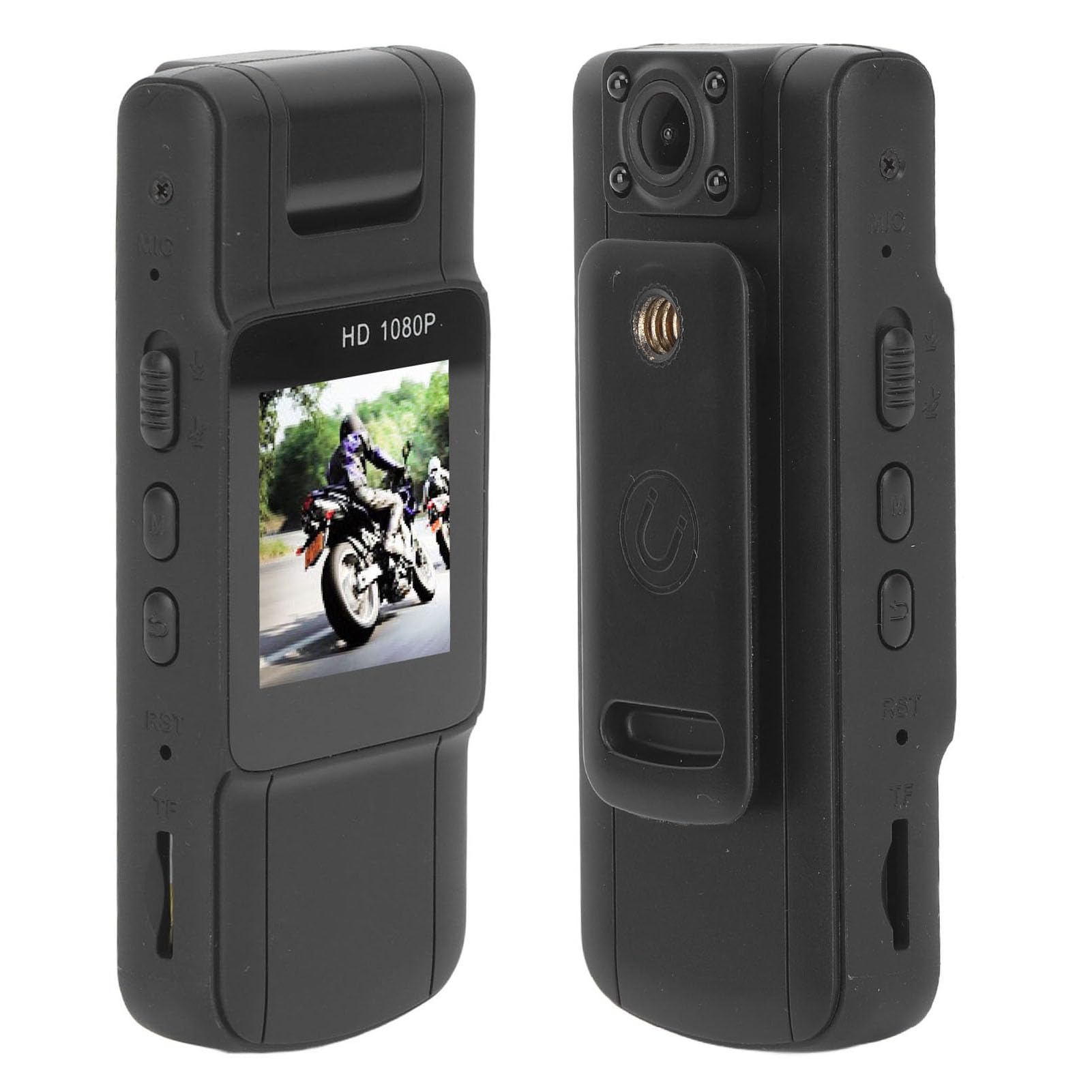Telecamera portatile indossabile 1080P HD visione notturna obiettivo girevole, clip - sulla videocamera di sicurezza per on - the - Go Recording