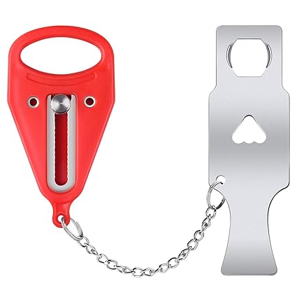 Portable Door Lock Great for Travel Apartment Essentials Bring Better Safety and Privacy Suitable for School, Dormitory, Rented Rooms, Airbnb, Hotel, Home, Motel